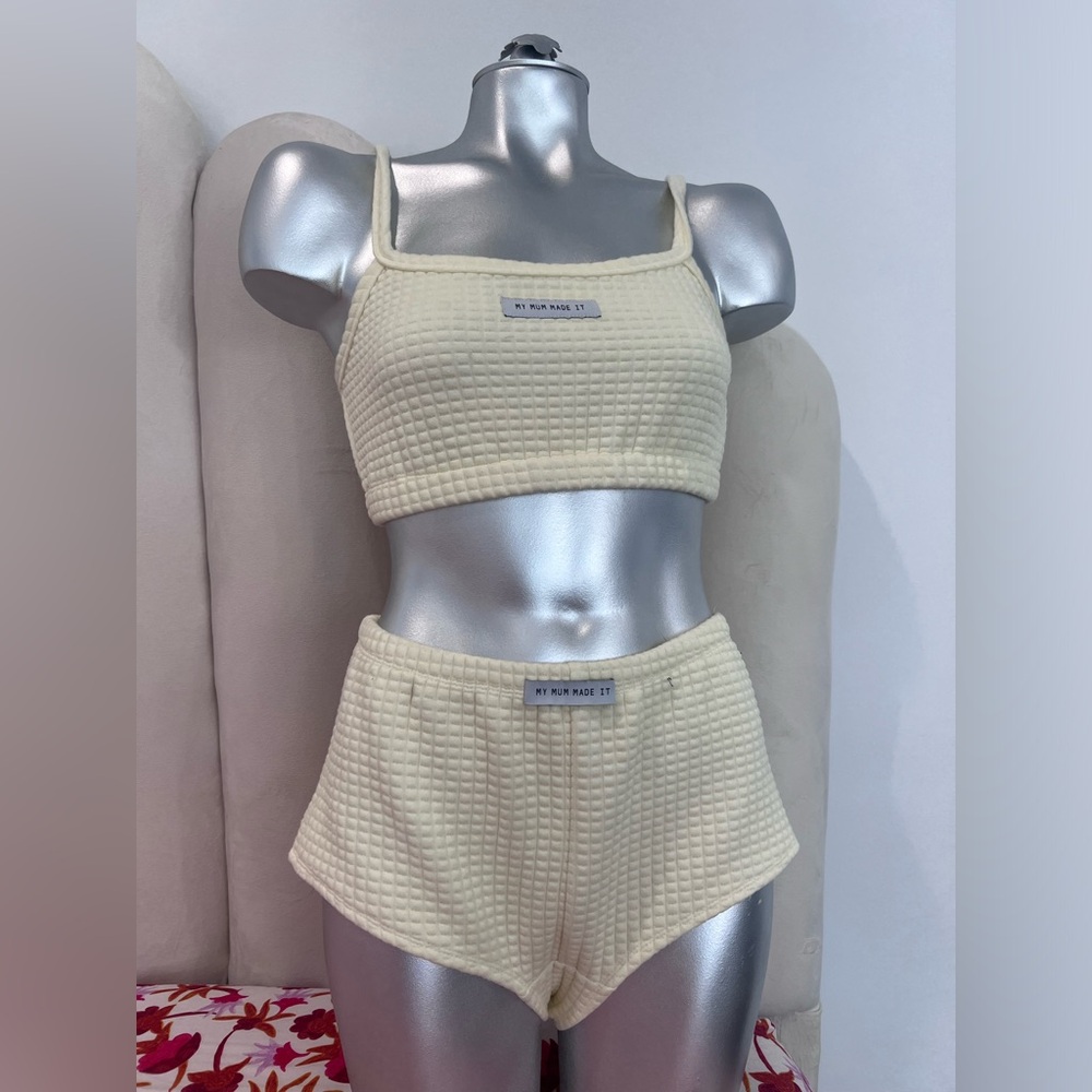 Mum made it two piece